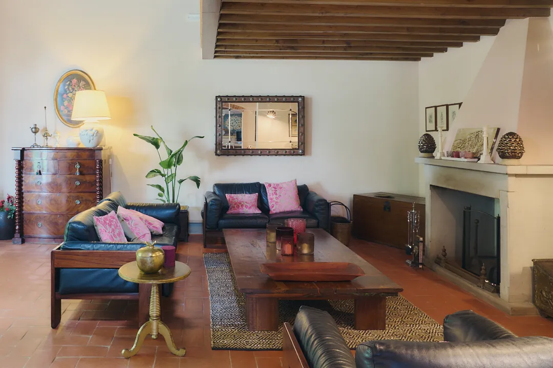 Living room at Villa Niccolai