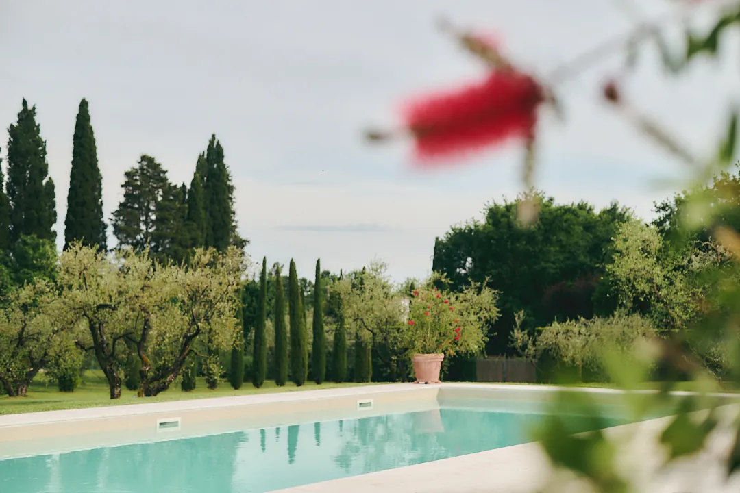 Private pool at Villa Niccolai