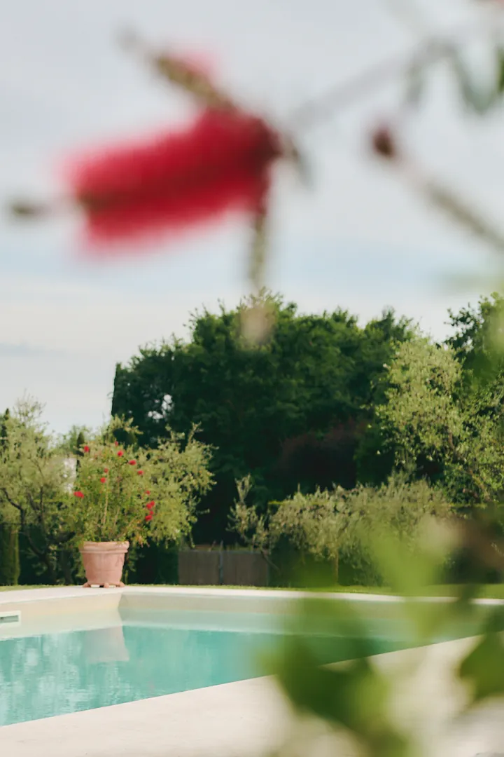 Tuscan garden detail at Villa Niccolai